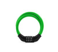 MKWGZPGW Candado Bicicleta para Bianchi Centostrade Cross Concept Dama Bianca Elle E-Arcadex, Combinación Reiniciable 4 Dígitos, Cable Resistente y Enrollable, Portátil y Seguro,Green
