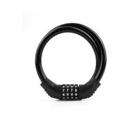 MKWGZPGW Candado Bicicleta para Bianchi Centostrade Cross Concept Dama Bianca Elle E-Arcadex, Combinación Reiniciable 4 Dígitos, Cable Resistente y Enrollable, Portátil y Seguro,Black