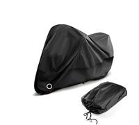 MKWGZPGW Funda Moto para Aprilia Tuono 1100 2015-2024, 190T Poliester Funda Impermeable, con Agujeros Bloqueo, Exterior Interior, Anti Polvo Protección UV,Black-XXL(245 * 105 * 125CM)