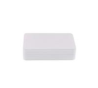 MKYYIOED Joyero Caja de Cuero for Guardar Joyas, aretes, Collares y Otros Objetos pequeños, Lujo, con Cerradura(White)
