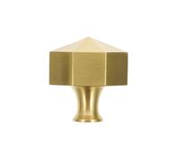 MKYYIOED Pomos Armario 2 tiradores de cobre for cajones gabinete, pomo puerta latón, tirador octogonal for cajón, for muebles, for armario, instalación