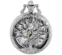 MKYYIOED Reloj De Bolsillo Hollow Pocket Watch Antique Vintage Quartz Chain Clock Pendant Timepiece For Women Men(CF1759)
