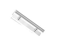 MKYYIOED Tiradores Armarios Manijas de puerta cajón gabinete Tirador acero inoxidable Armario con cinta adhesiva fuerte doble cara(Silver 150mm)