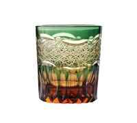 MKYYIOED Vasos Cristal Vasos de whisky colores cortados a mano for limpiar vidrio antiguo, artículos barra cristal grabados(Color 5)