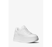 MKZapatilla Hayes de piel con motivo de serpiente en relieve y plataforma - Blanco - Michael Kors EU 37