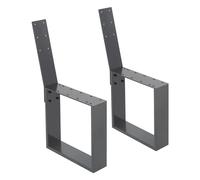 ML-Design 2x Patas De Banco De Acero Macizo 40x78,5cm Antracita Diseño Industrial Estable Resistente A La Intemperie Con Accesorios De Montaje Marco De Banco De Metal Para Uso Al Aire Libre DIY Jardín