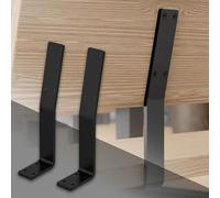ML-Design 2X Soportes de Respaldo para Banco Industrial de Acero Negro 345x90x50 mm Perfiles Metalicos Ángulo Ergonómico de Uso Universal Fácil Montaje Piezas de Atornillar para Camas y Sillas