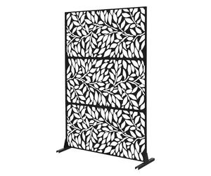 ML-Design Biombo Separador de Ambientes Firenze 120x180cm Pantalla de Privacidad con 3 Paneles Tabique Extensible Soporte Divisor Autoportante Decorativo Moderno Resistente a la Intemperie para Jardín