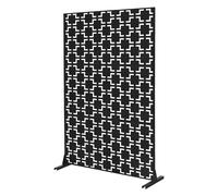 ML-Design Biombo Separador de Ambientes Milano 120x180cm Pantalla de Privacidad con 3 Paneles Tabique Extensible Soporte Divisor Autoportante Decorativo Moderno Resistente a la Intemperie para Jardín