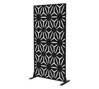 ML-Design Biombo Separador de Ambientes Torino 90x180cm Pantalla de Privacidad con 3 Paneles Tabique Extensible Soporte Divisor Autoportante Decorativo Moderno Resistente a la Intemperie para Jardín