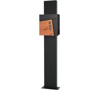 ML-Design Buzón exterior con compartimento para periódicos y soporte