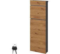 ML-Design Buzón para paquetería cartas 39,5x14,1x115cm acero