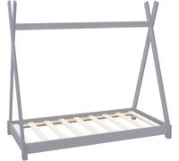 ML-Design Cama infantil tipi estructura madera pino gris claro 140x70cm