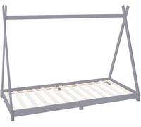 ML-Design Cama infantil tipi 90x200cm color rosa con listones de madera