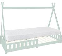 ML-Design Cama infantil tipi menta con colchón oeko 90x200 cm