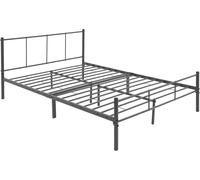 ML-Design Cama metálica antracita, 160x200 cm, de marco de acero