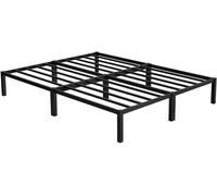 ML-Design Cama metálica negra, 200x160 cm, de estructura de acero