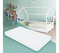 ML-Design Colchón para Cama Infantil 90x200x10 cm Espuma Fría Poliéster Testado para Sustancias Nocivas Hipoalergénico Certificado Oeko Tex 100 con Cremallera Y Funda Lavable para Cuna De Bebé Niños