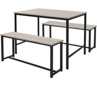 ML-Design Juego de comedor 3 piezas muebles roble sonoma