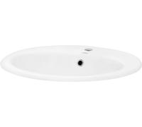 ML-Design Lavabo cerámica lavamanos común pila para aseo de baño ovalado