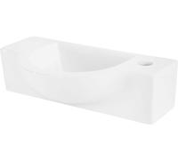 ML-Design Lavabo ovalado de cerámica agujero a la derecha lavamanos de baño
