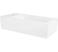 ML-Design Lavabo rectangular de cerámica agujero a la derecha