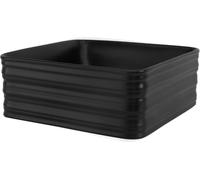 ML-Design Lavamanos cuadrado de baño lavabo encimera negro mate moderno