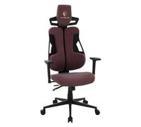 ML-Design Silla Gaming Ergonómica, Tela Roja, Asiento de Ordenador, Videojuegos con Soporte Lumbar, Reposacabezas, Reposabrazos 3D Sillón Gamer Giratorio de Oficina Ajustable Individualmente