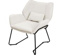 ML-Design Sillón beige, con cubierta de lino