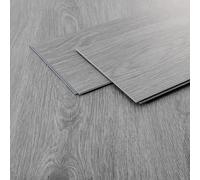 ML-Design Suelo de Vinilo PVC Instalación Sistema de Click Lamas Vinílicas de Aspecto Madera Gris Windswell Hickory 122cmx18cmx4,2mm, Grosor 4,2mm, 3,08m²/14 Planchas Antideslizantes e Impermeables