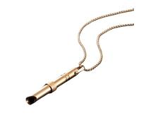 MLAQCFRP 2 collares de silbato de viento de acero de titanio que no se decoloran, accesorio ajustable con colgante de respiración, Acero inoxidable, No es una piedra preciosa