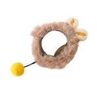 MLAQCFRP Pelota automática resistente a las mordeduras para gatos, bola de juguete para gatos, herramienta de diversión y alivio del estrés con cuerda, suministros para mascotas, pelota de salto