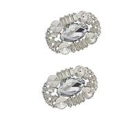 MLAVXCC 1 par de clips de zapatos casuales para mujeres y niñas, con diamantes de imitación, para decoración de bodas, fiestas, bailes