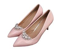 MLAVXCC 1 par de clips de zapatos de diamantes de imitación extraíbles para novia, boda, baile, zapatos, decoración