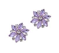 MLAVXCC 1 par de clips de zapatos de flores de diamantes de imitación de cristal para mujer, decoración de bodas, fiestas, zapatos