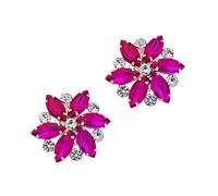 MLAVXCC 1 par de clips de zapatos de flores de diamantes de imitación de cristal para mujer, decoración de bodas, fiestas, zapatos