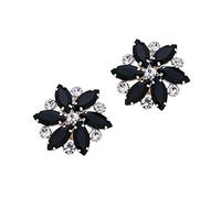 MLAVXCC 1 par de clips de zapatos de flores de diamantes de imitación de cristal para mujer, decoración de bodas, fiestas, zapatos