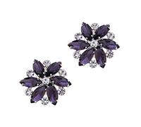 MLAVXCC 1 par de clips de zapatos de flores de diamantes de imitación de cristal para mujer, decoración de bodas, fiestas, zapatos