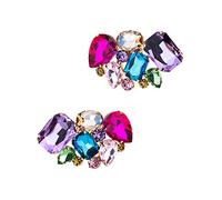 MLAVXCC Shining Crystal - Pinzas para zapatos de mujer con diamantes de imitación de tacón alto, decoración de hebilla para bodas, 1 par