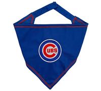 MLB Chicago Cubs TIE Bandana, pequeña/mediana, bufanda para perro, babero para mascota, gato, perro, el mejor día del juego, bandana de fiesta
