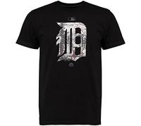 MLB Detroit Tigers Club House Authentic Collection Black Foil Fashion - Camiseta, Negro , medium