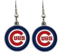 MLB Licensed equipo Logo Dangle Pendientes (Chicago Cubs)