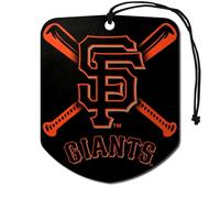 MLB San Francisco Giants Ambientadores 2 Pack Shield Design Ambientadores, colores del equipo, talla única
