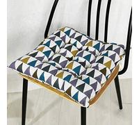 MLCYYJS Cojín de asiento suave bohemio con lazos, para patio, decoración del hogar, interior, comedor, cojín triangular, 18 x 18 pulgadas