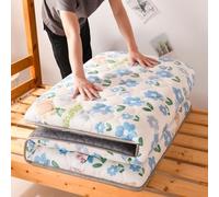 MLHDZ Colchón de futón japonés: tapete tatami, diseño plegable para camas individuales, dobles, queen y uso portátil de camping (azul, 80 x 180 cm)