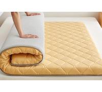 MLHDZ Colchón futón de estilo japonés: tapete plegable para dormir, diseño tatami, portátil para camping y dormitorio (gelb, 90 x 190 cm)
