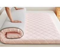 MLHDZ Colchón futón de estilo japonés: tapete plegable para dormir, diseño tatami, portátil para camping y dormitorio (rosa, 120 x 200 cm)