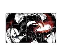 Mlikemat Alfombrilla de juego con diseño de dragón negro con ojos rojos y bolsa (ZD014-411)