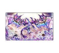 Mlikemat XYZ ZD014-351-A Dragon CCG TCG Alfombrilla de juego de cartas intercambiables con zonas y bolsa de regalo