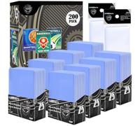 Mlikero 200 fundas rígidas para tarjetas de carga superior, protectores de tarjetas transparentes con protección UV, fundas gruesas para tarjetas de intercambio para MTG, tarjetas de béisbol,